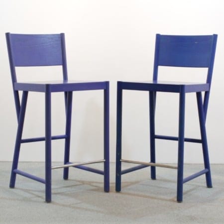Barstol Lundbergs Tova blåbetsad