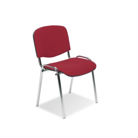 Stol Iso grå,krom stativ