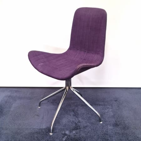 Stol lila och krom