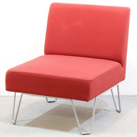 Fåtölj Röd V-ben