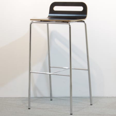 Barstol Skandiform Afternoon svart/krom