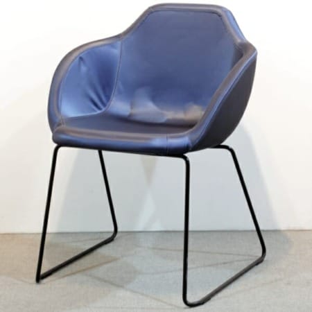 Stol Johanson Arena blåmetallic/svart